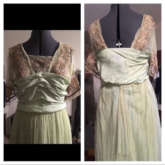 Final price* Vtg Edwardian evening dress 1915 - Picture 2 of 15